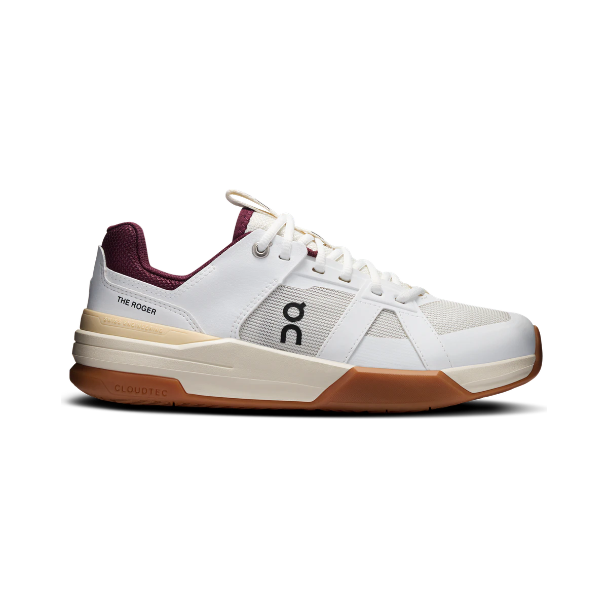 On THE ROGER CH Pro Youth U in Burgundy / White