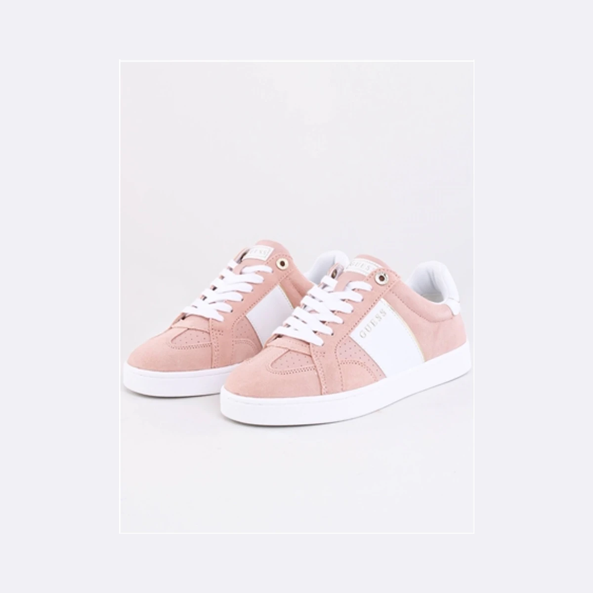 Guess Jrone Suede Sneaker in Pink