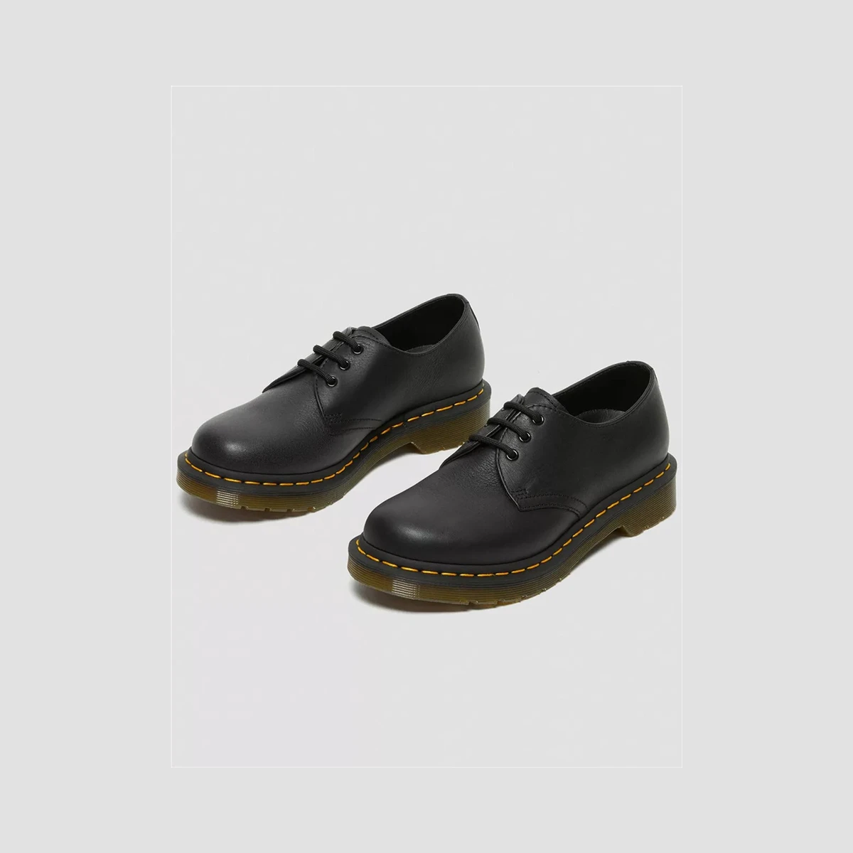 Dr. Martens 1461 Virginia Leather Oxford Shoes in Black