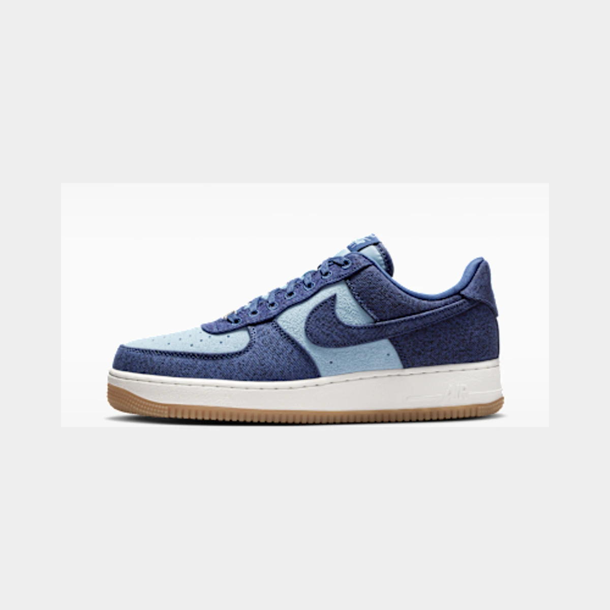 Nike Air Force 1 '07 LV8 'Denim' Men's Shoes in Blue / Navy / White