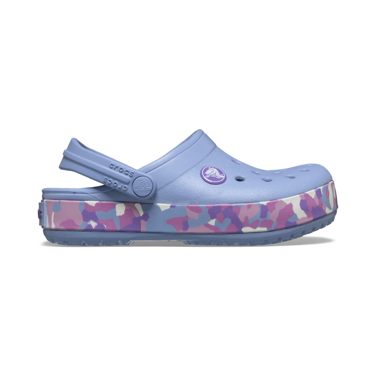 Crocs Toddler Crocband Glow Confetti Band Clog in Blue / Multicolour