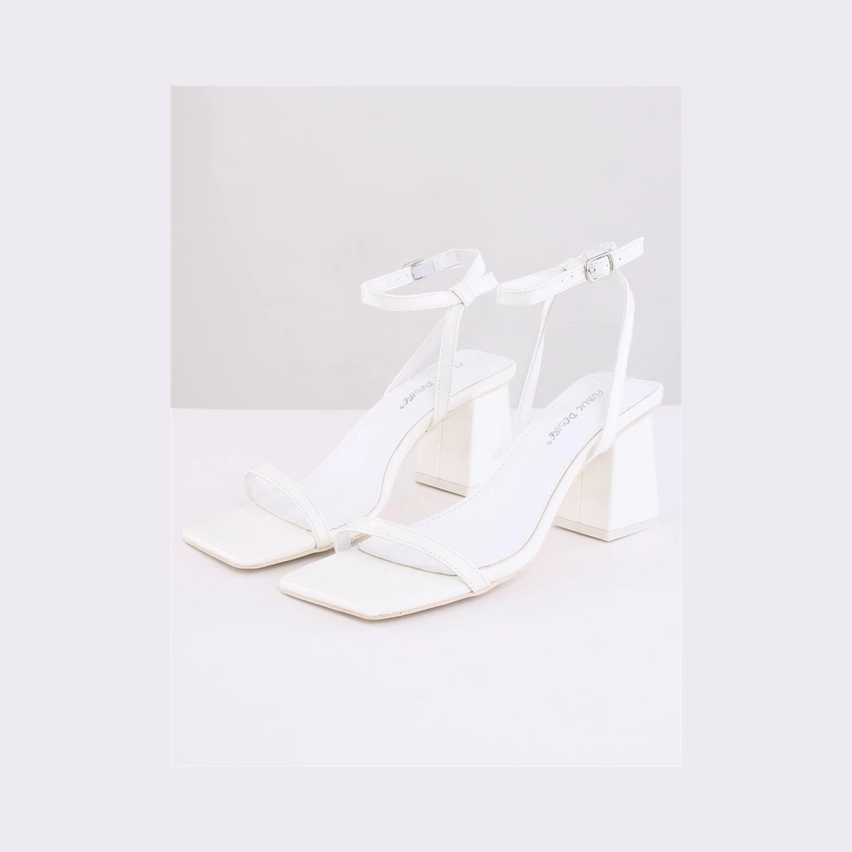 Public Desire Phoebe Barely There Heels in White
