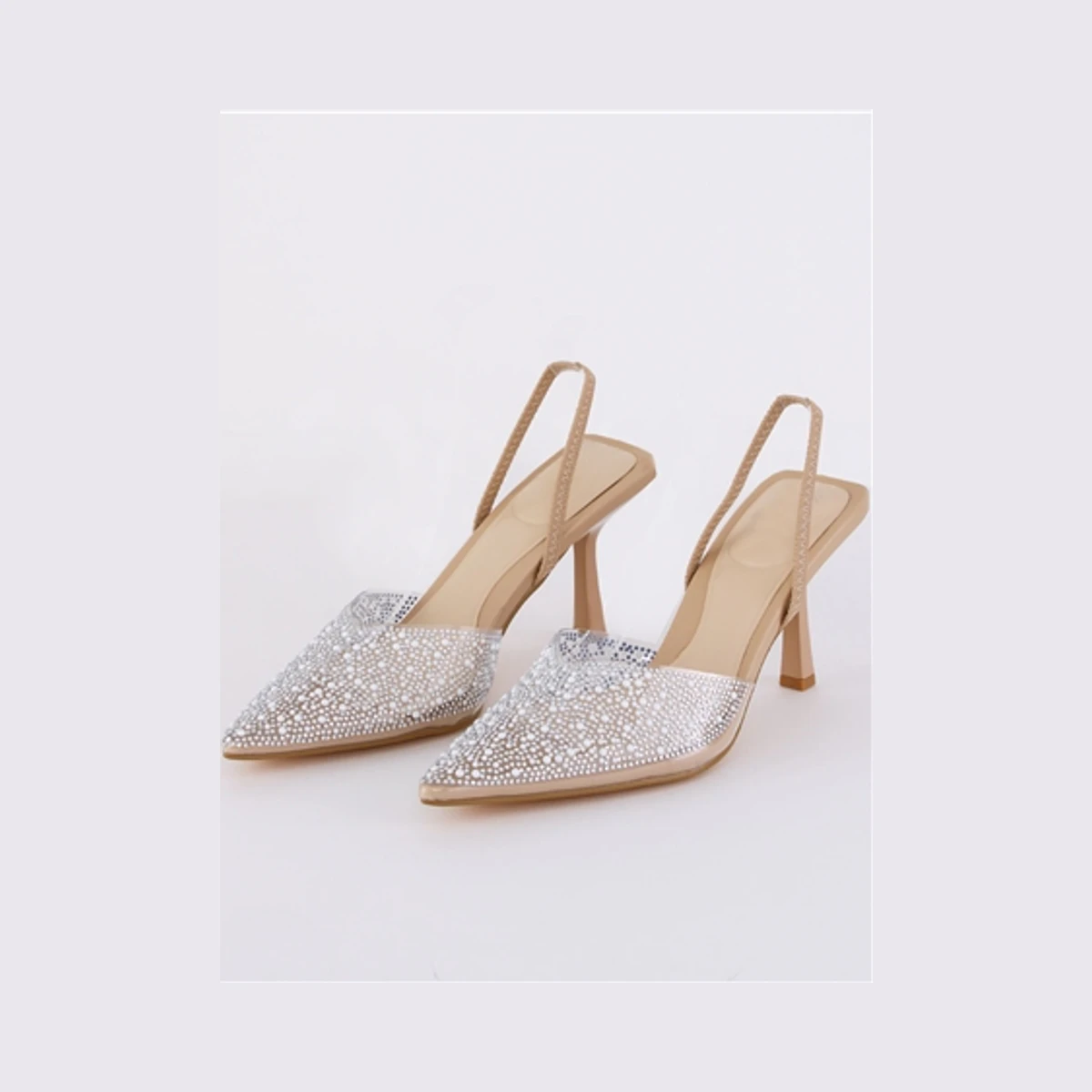 Truffle Sling Back Heel in Beige