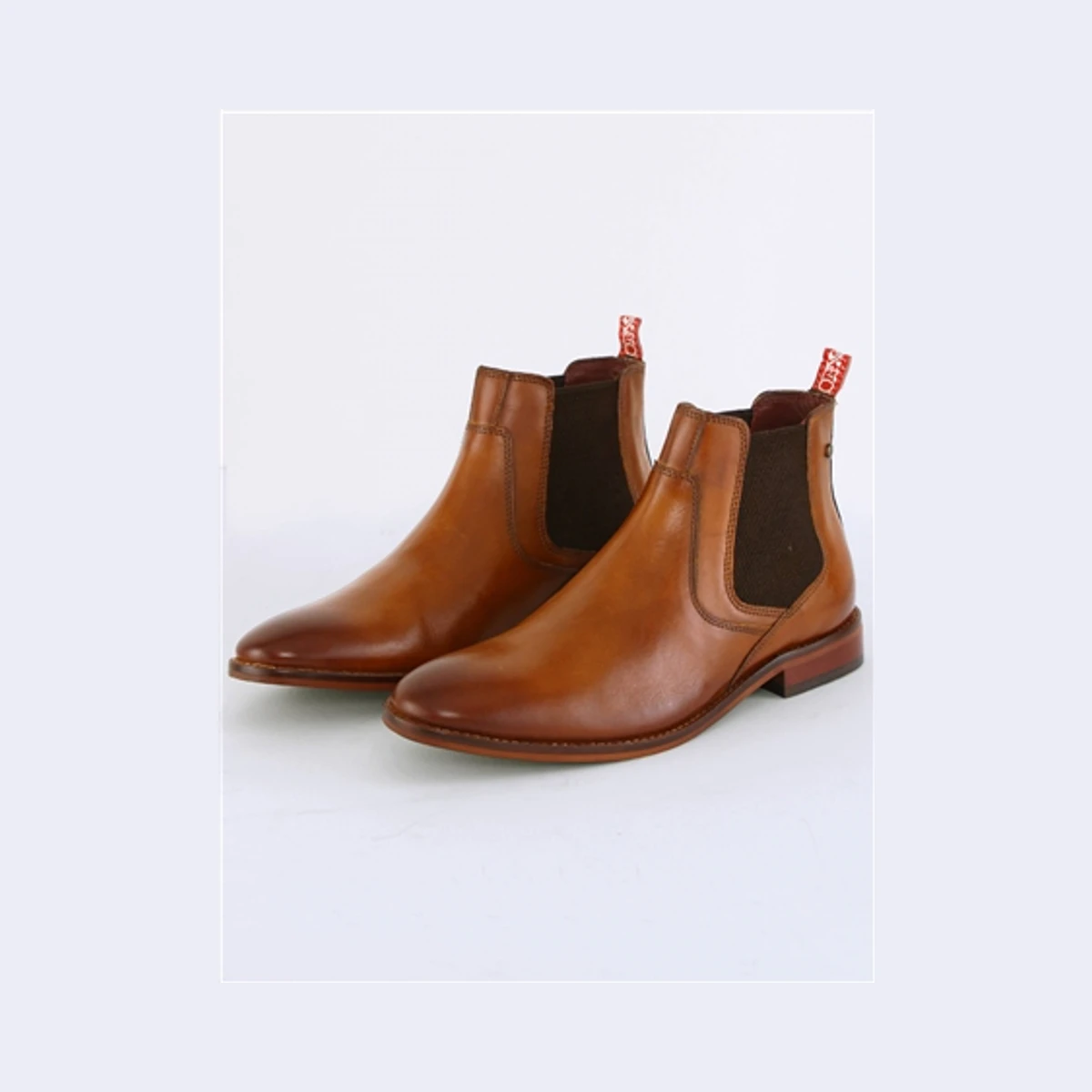 Base London Scout Washed Chelsea Boots in Brown