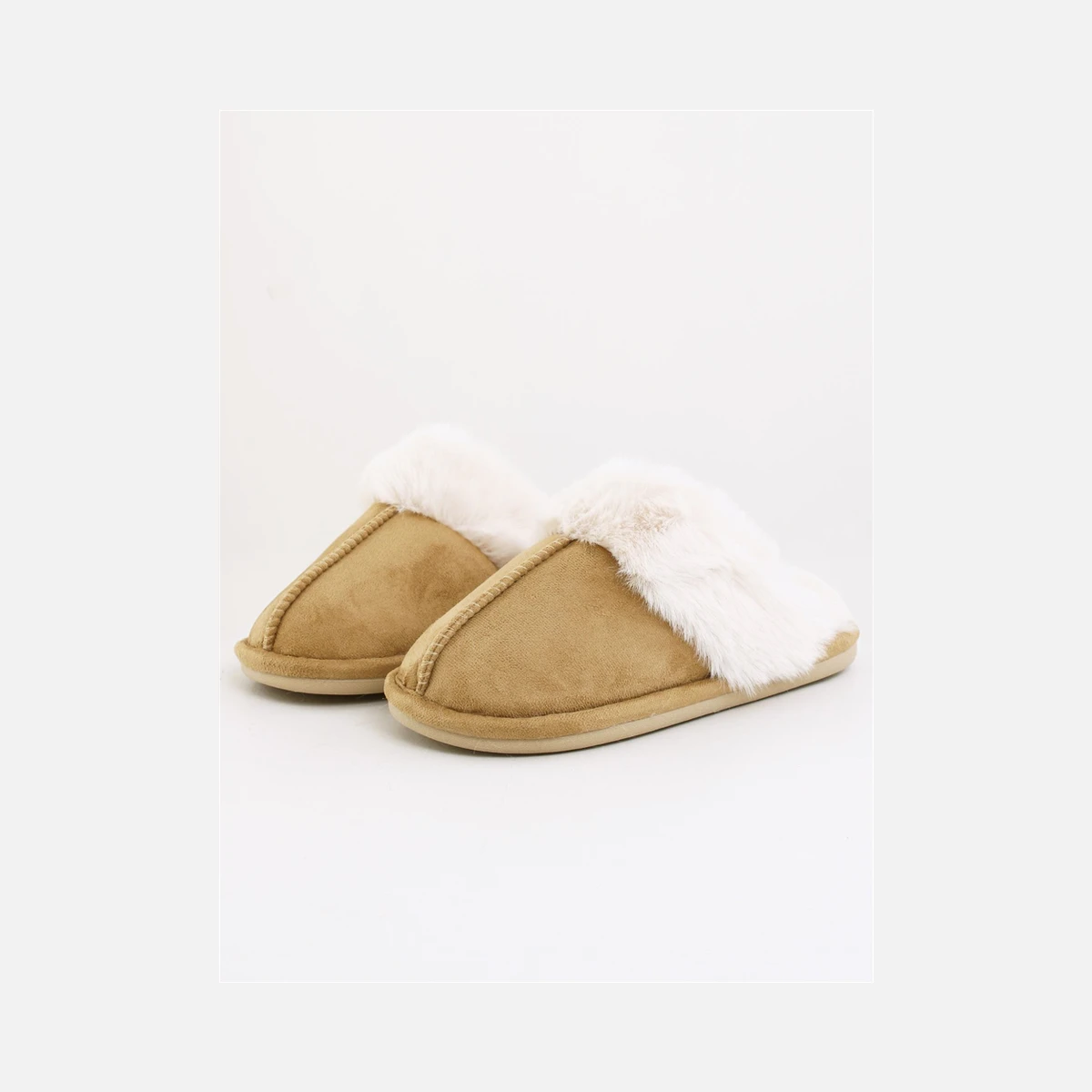 Krush Fur Lined Mule in Grey