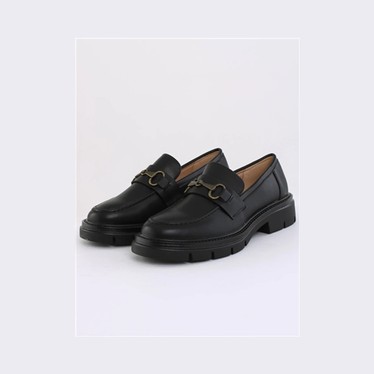 Truffle Slip On Loafer in Black