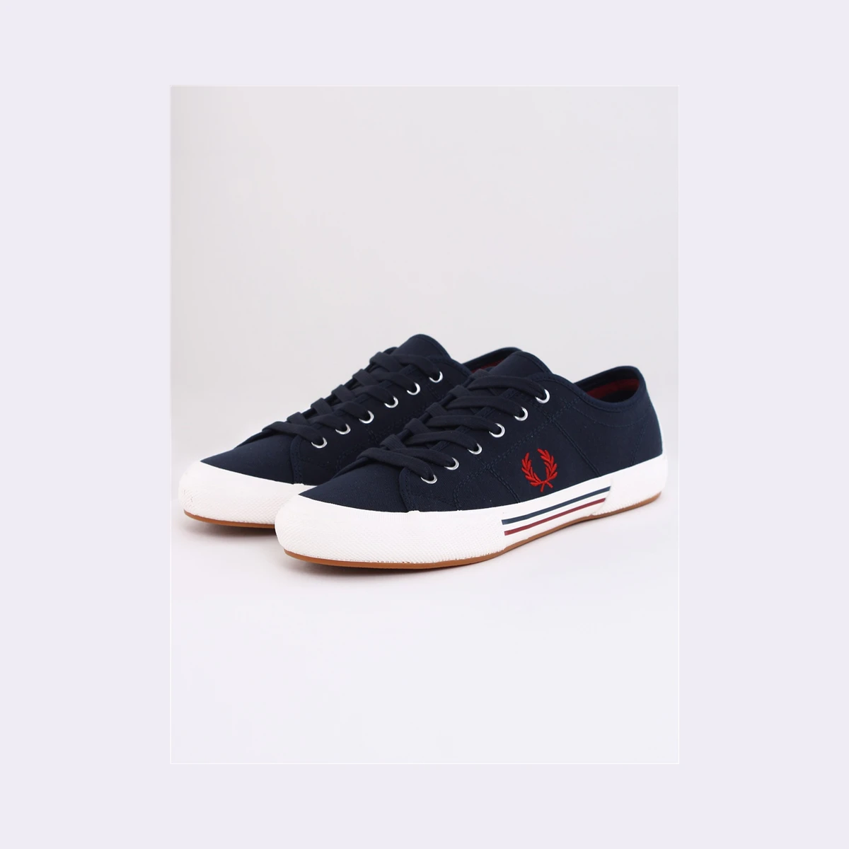 Fred Perry B708 Vintage Tennis Canvas Shoes in Navy