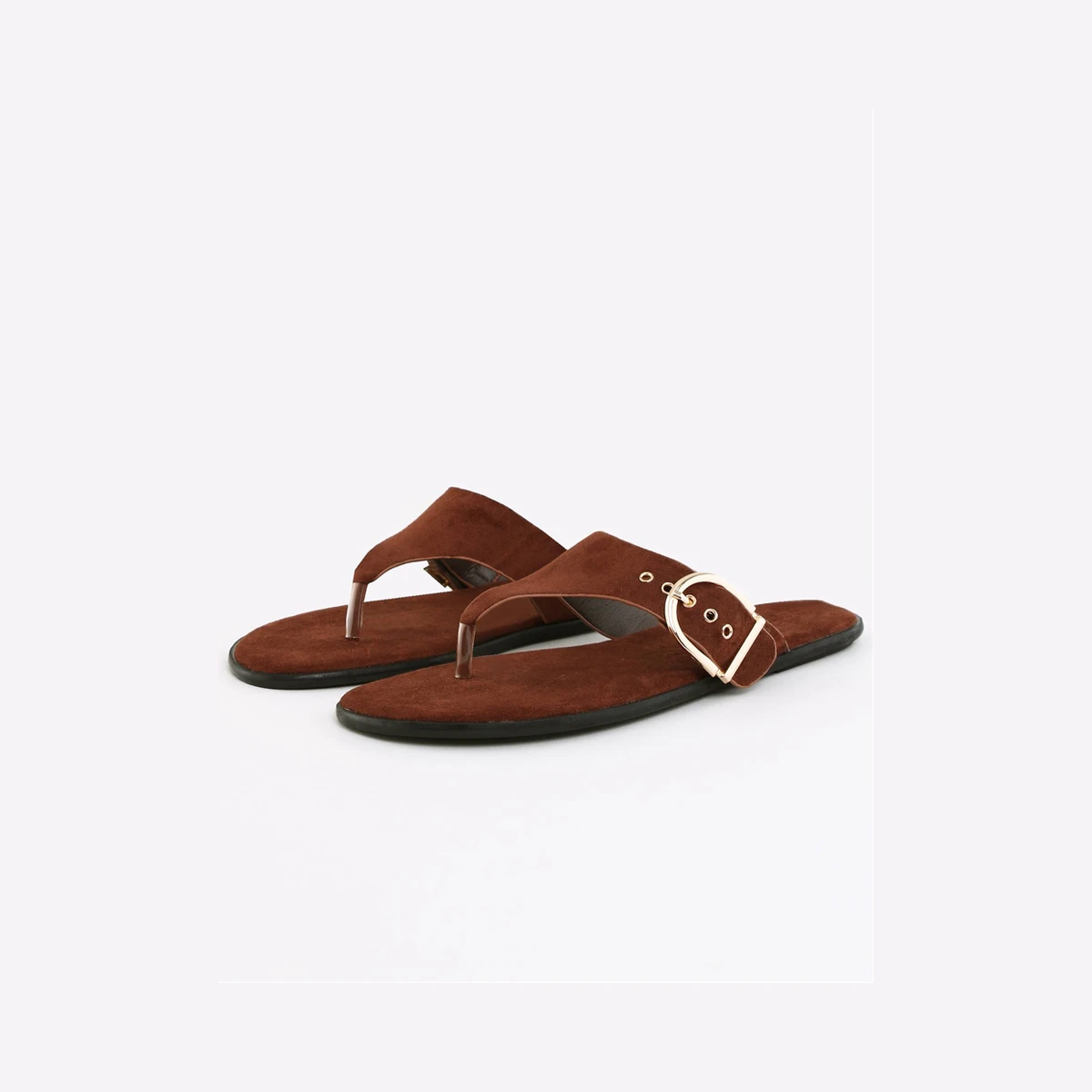 Truffle Seychelle Buckle Sandal in Brown
