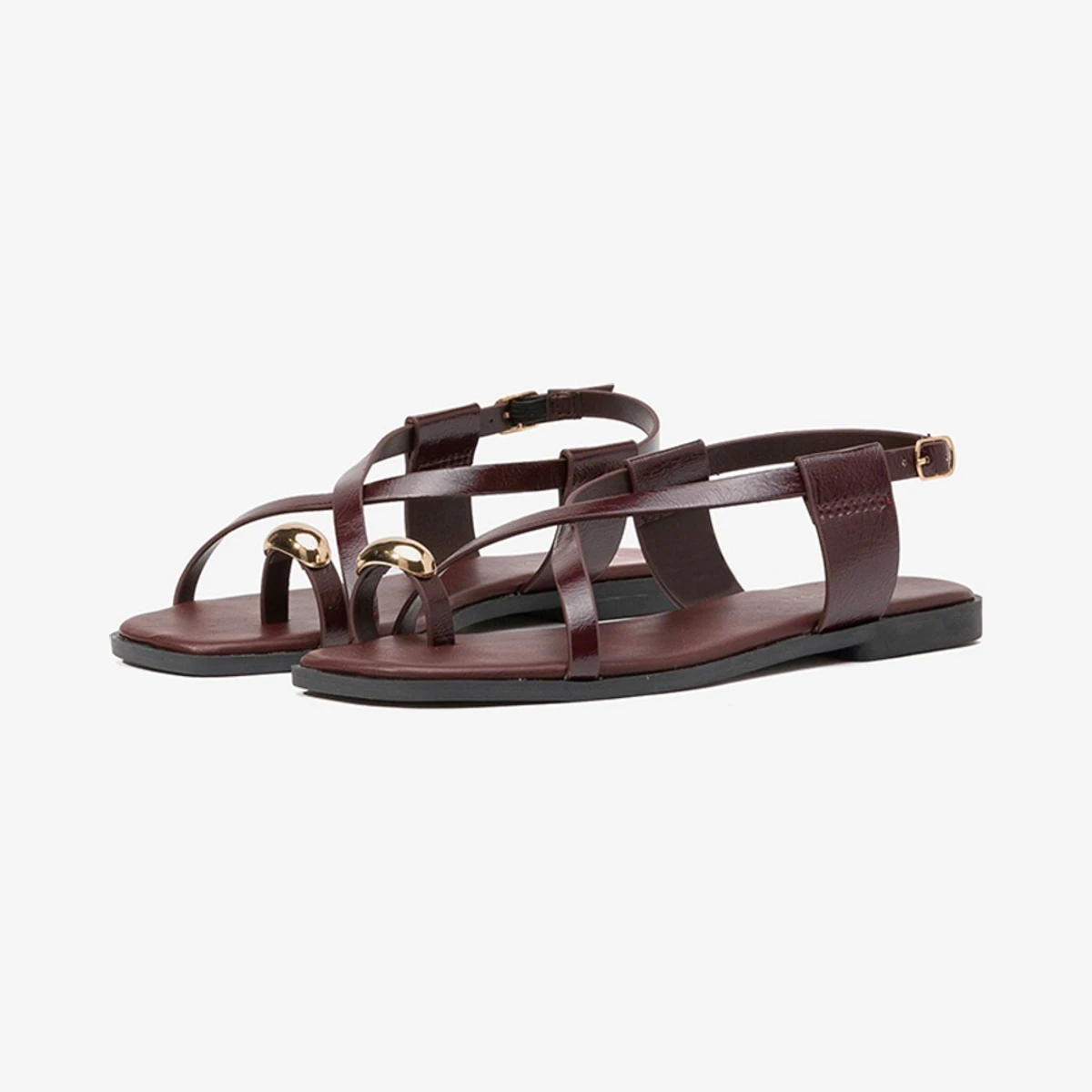 Tiffosi Minimalist Sandals in Brown