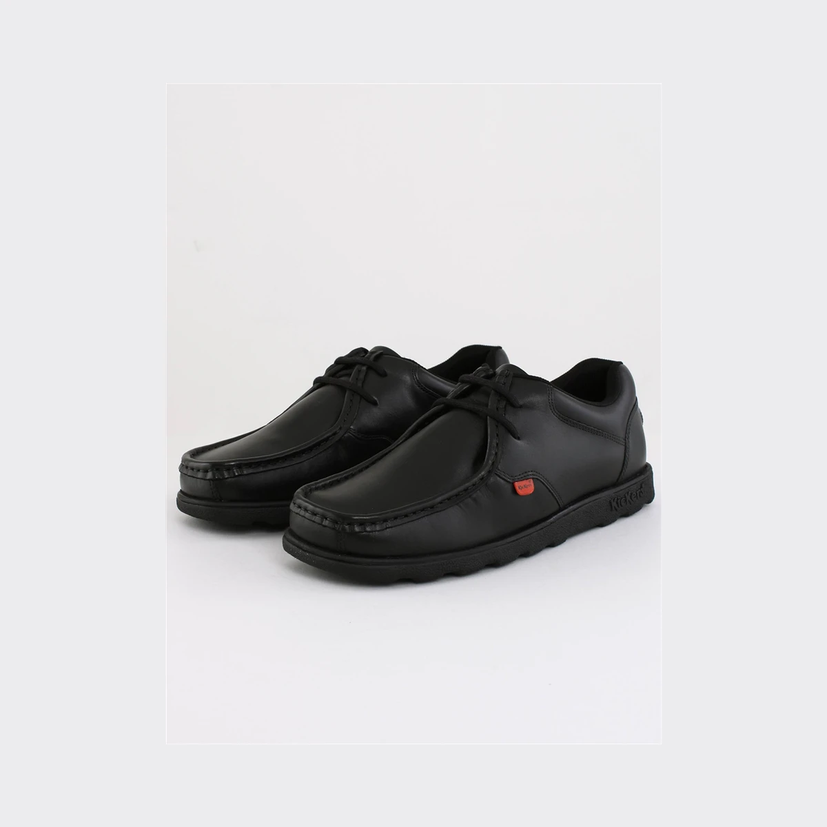 Kickers Fragma Lace Leather Shoes in Black