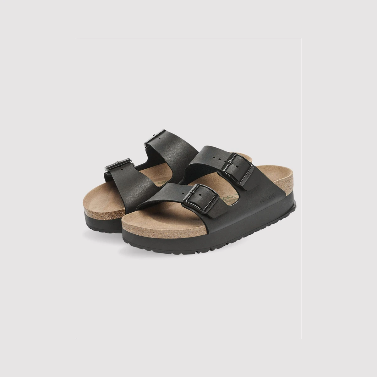 Birkenstock Arizona Pap Flex Platform in Black