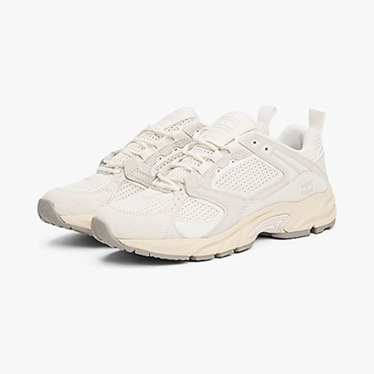 Tommy Jeans Archive Suede Mesh Trainers in White