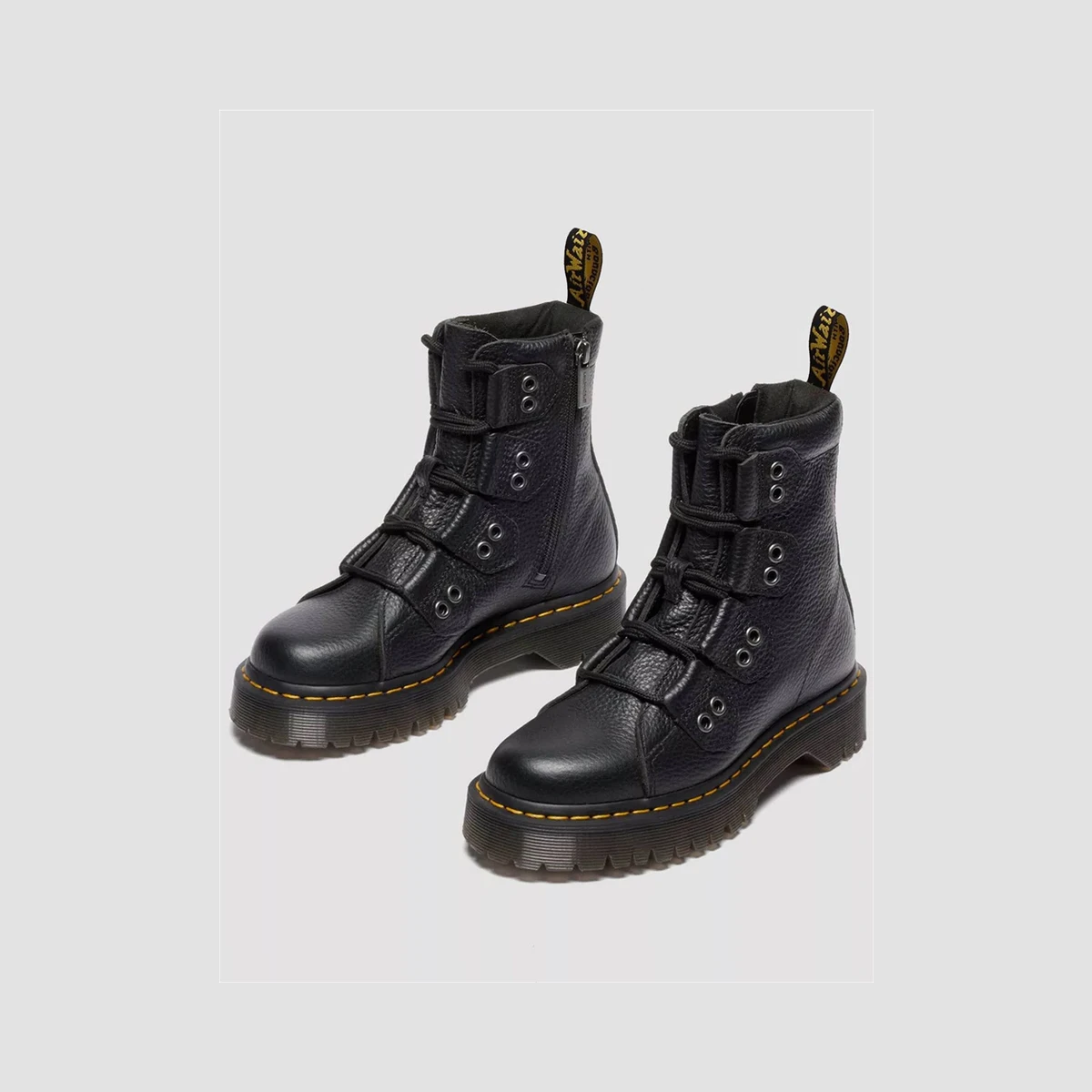 Dr. Martens 1460 Bex Lace To Toe Soft Leather Boots in Black
