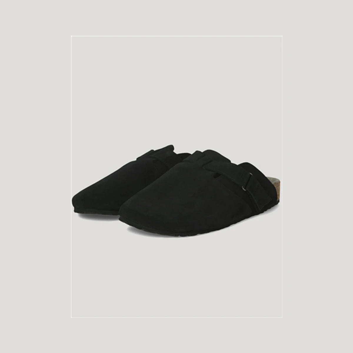 Jack & Jones Louis Suede Mule in Black