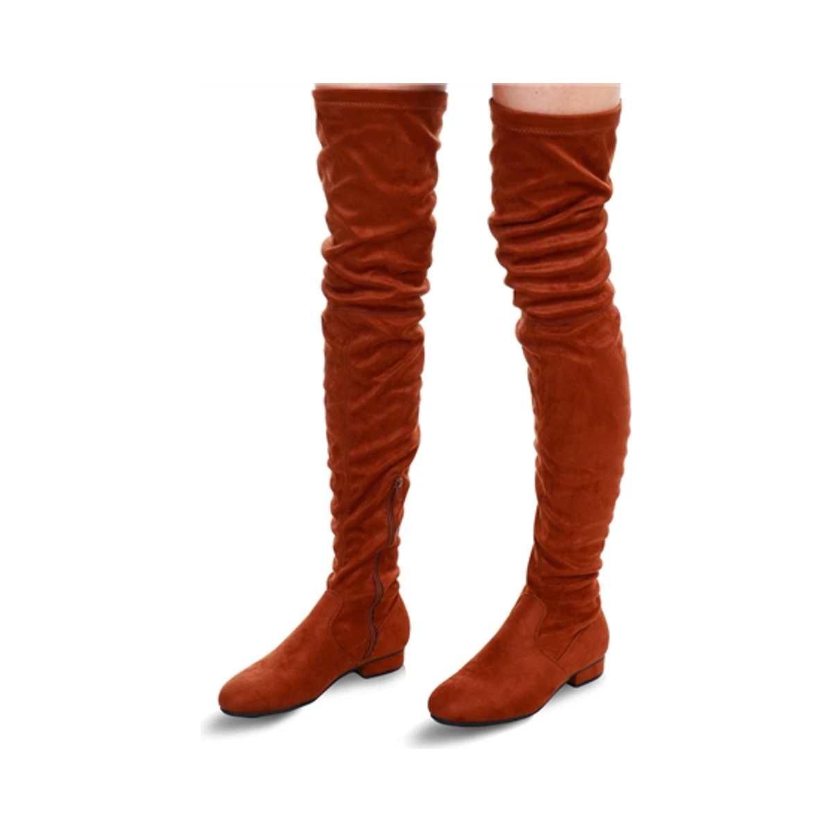 Krush Thigh High Boot in Brown