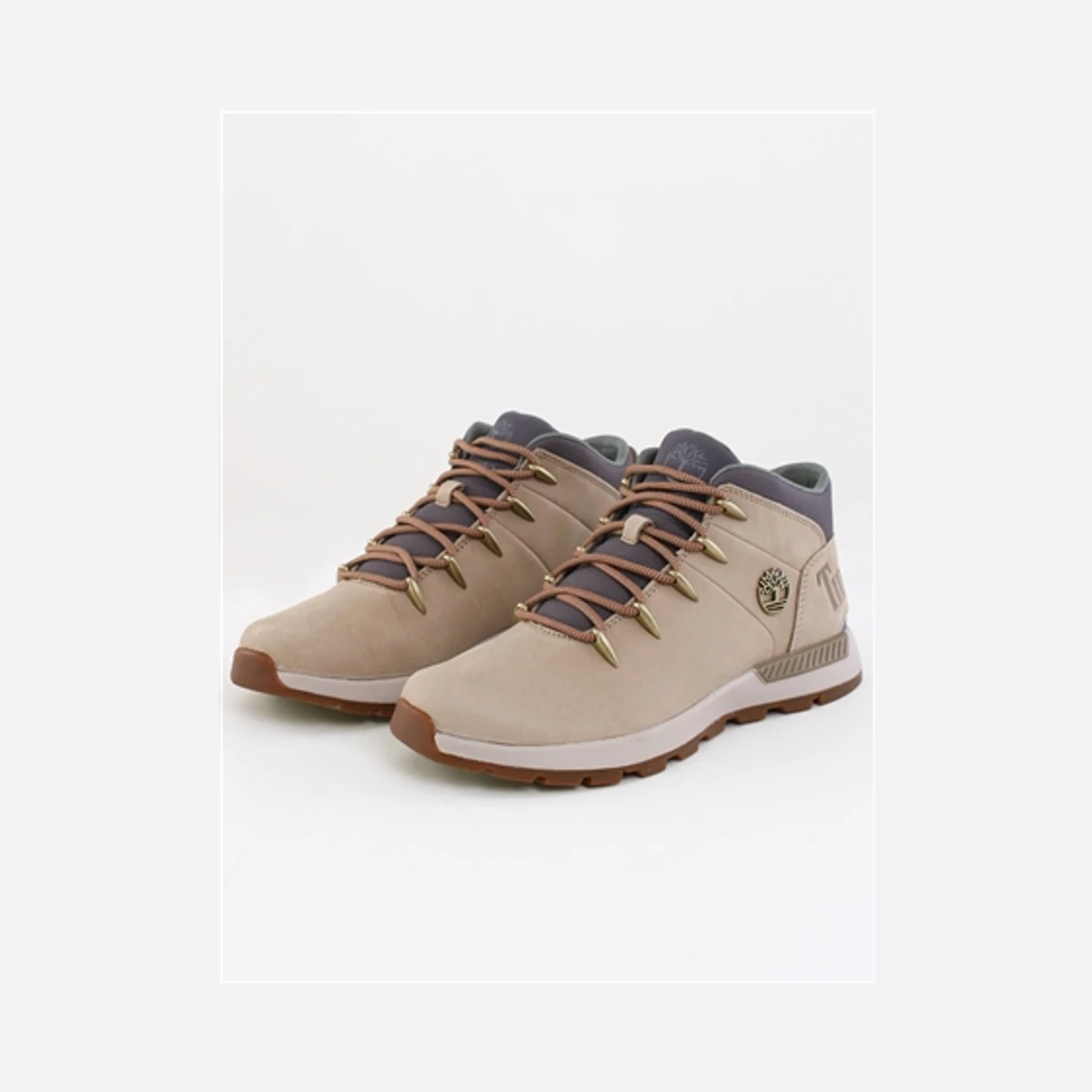 Timberland Sprint Trekker Mid Lace-Up Trainers in Beige