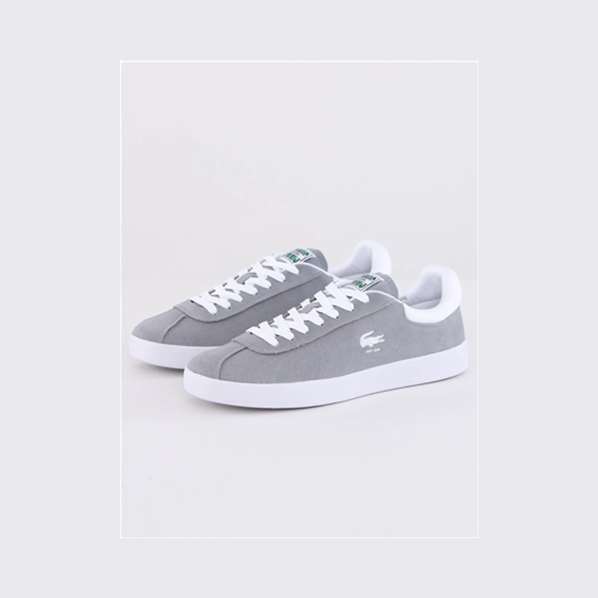 Lacoste Baseshot Translucent Sole Trainers in Grey
