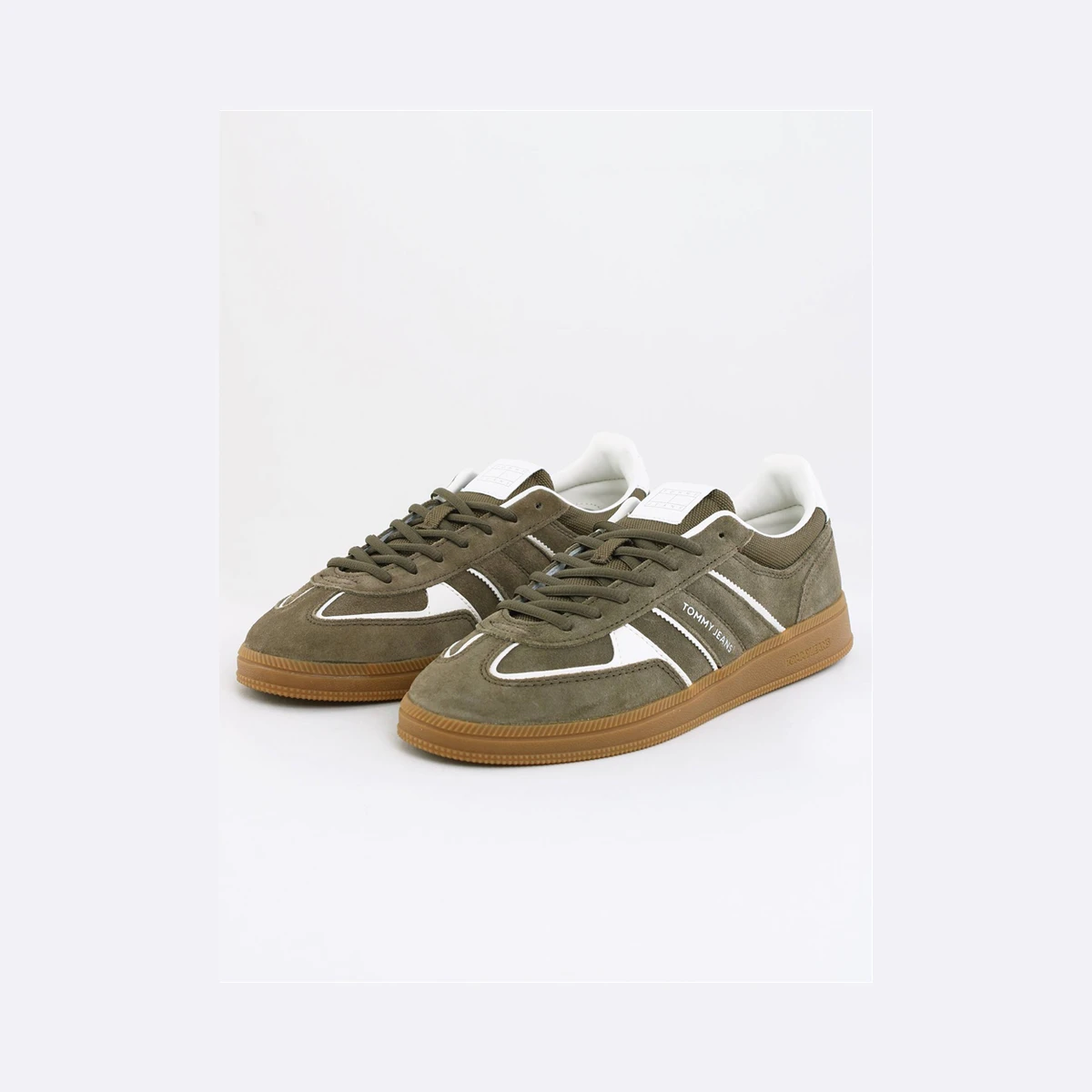 Tommy Jeans The Greenwich Suede Trainers in Green
