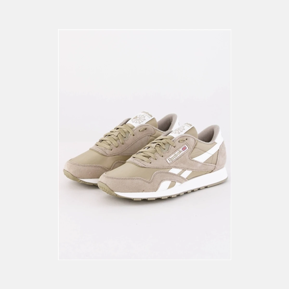 Reebok Classic Nylon Shoes in Beige