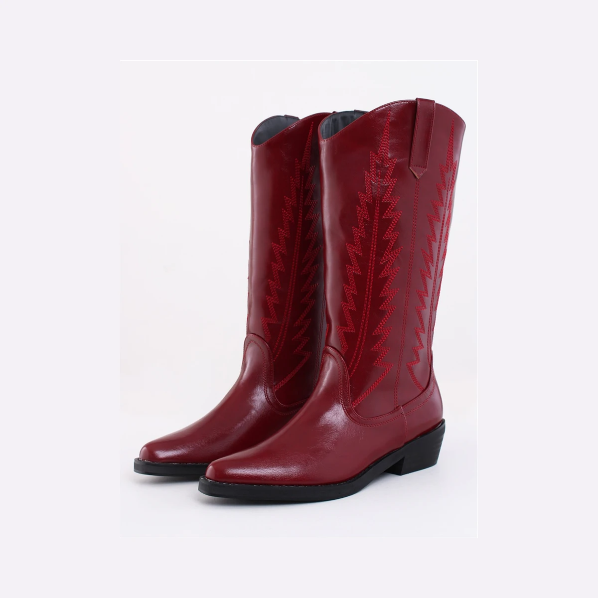Public Desire Daphne Cowboy Boot in Red