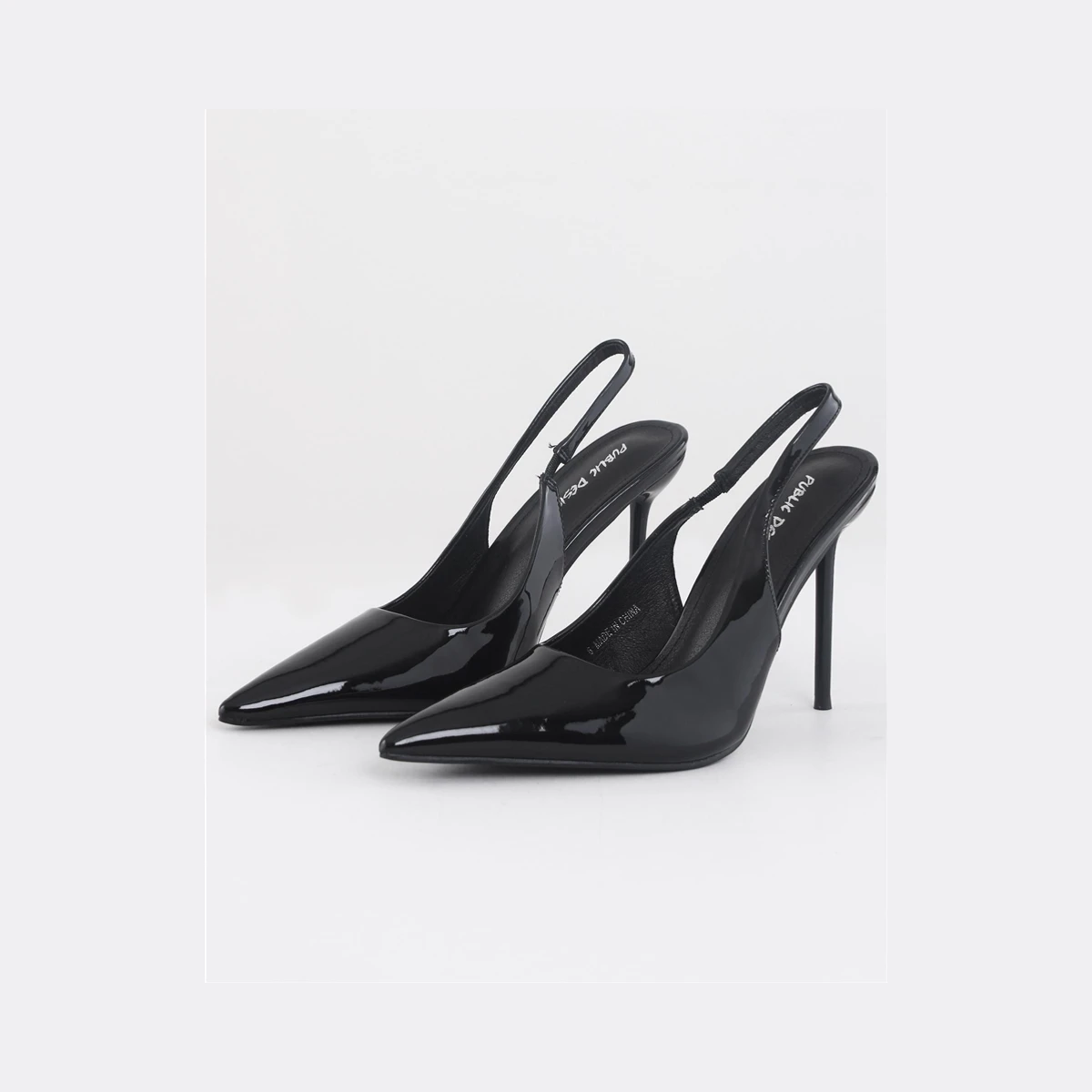 Public Desire Slingback Court Heels in Black