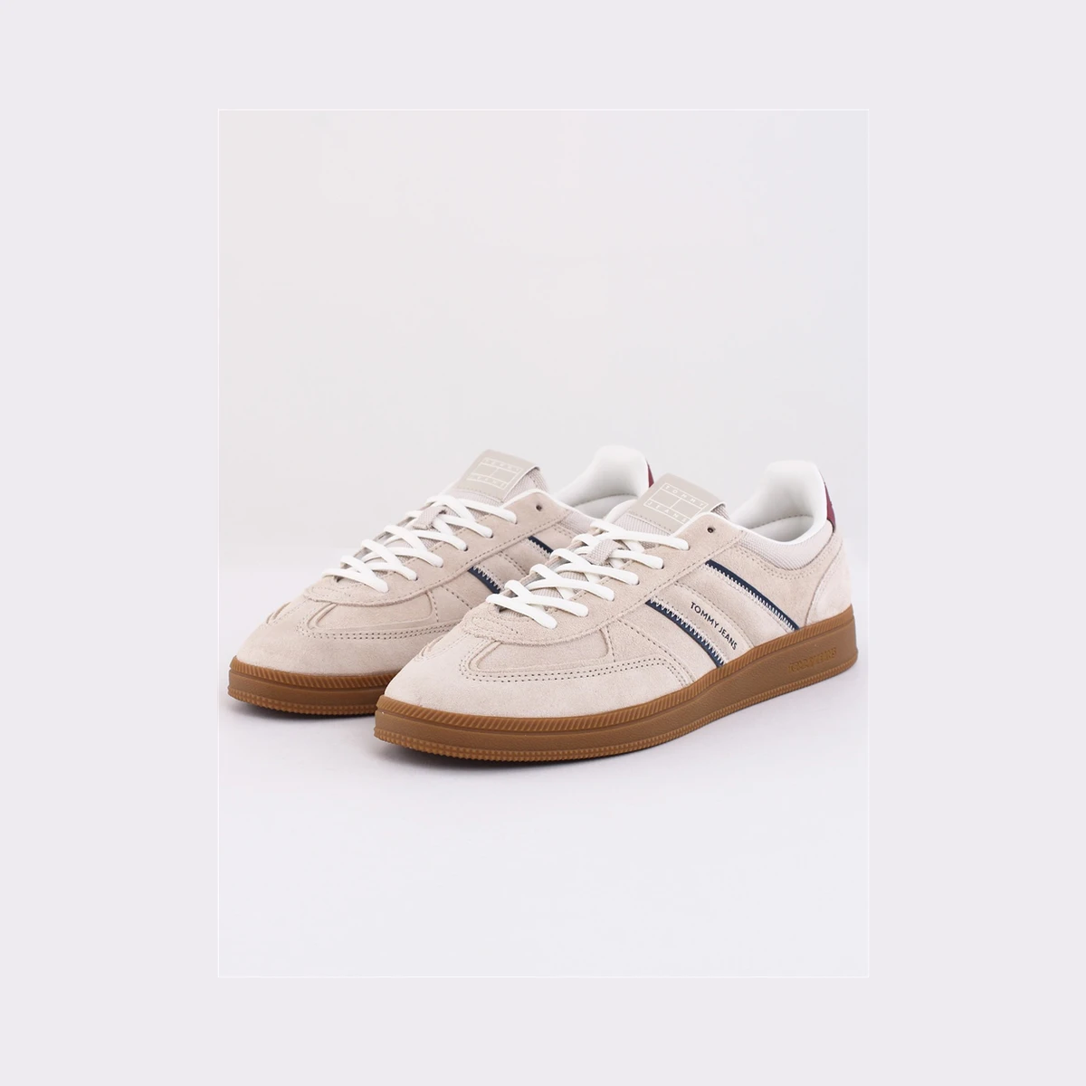 Tommy Jeans The Greenwich Suede Trainers in Beige