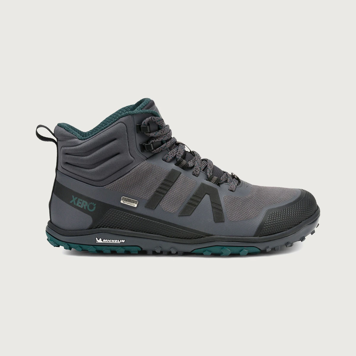 Xero Shoes Scrambler Mid II WP in Green / Grey