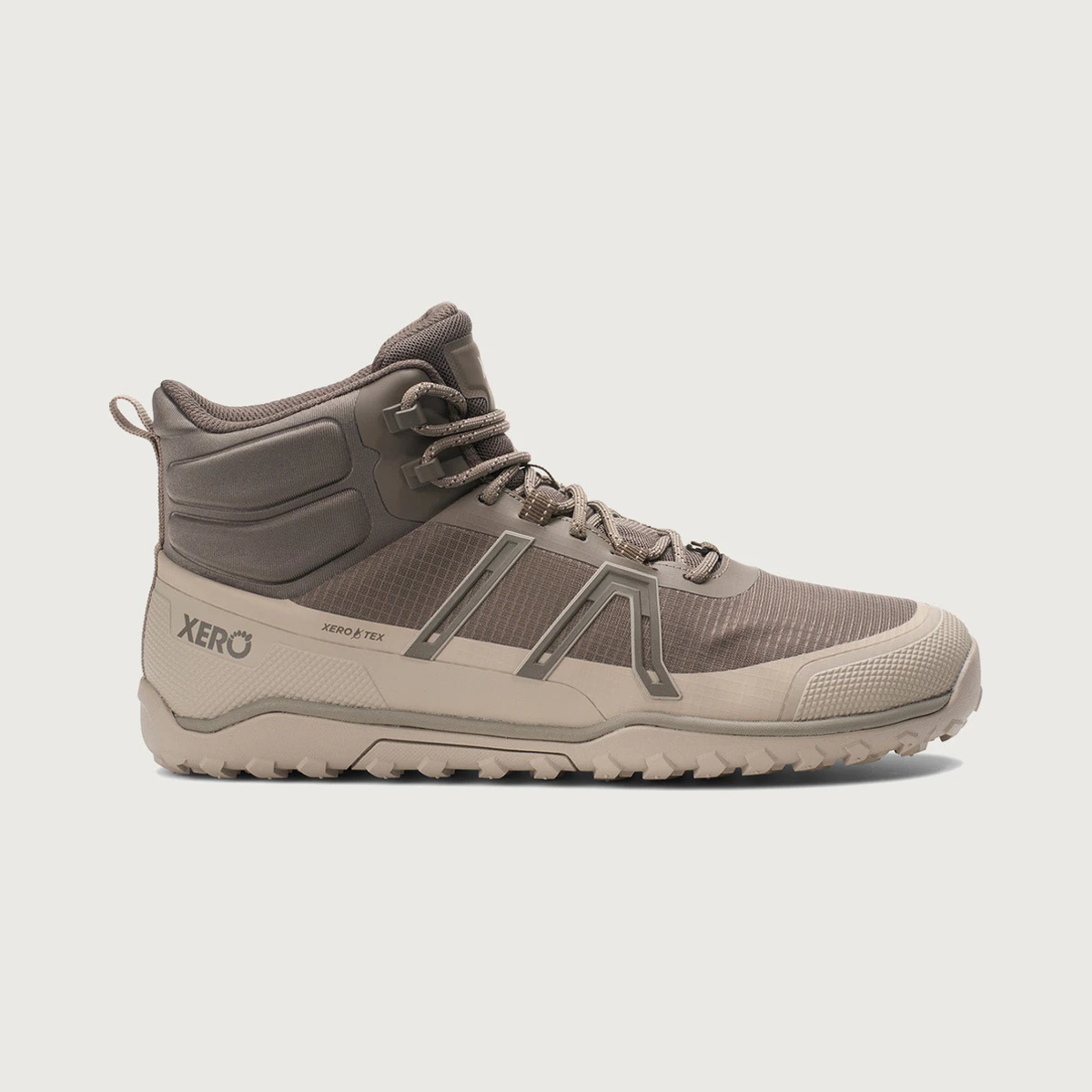 Xero Shoes Scrambler Trail Mid WP in Beige / Brown