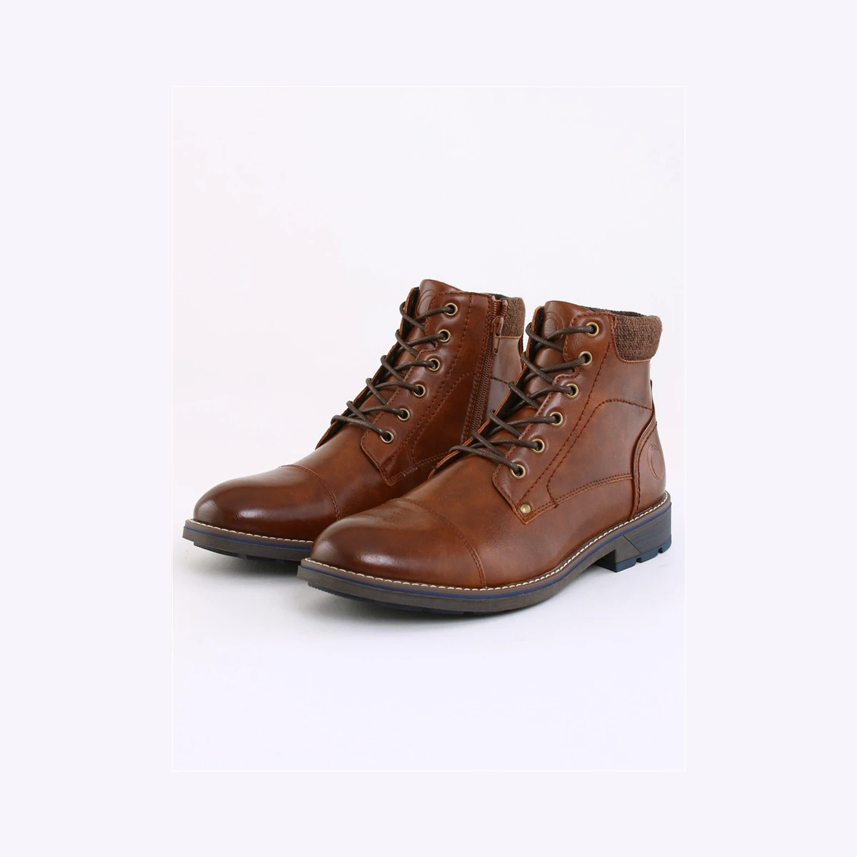 Brent Fencourt Lace Boot in Brown