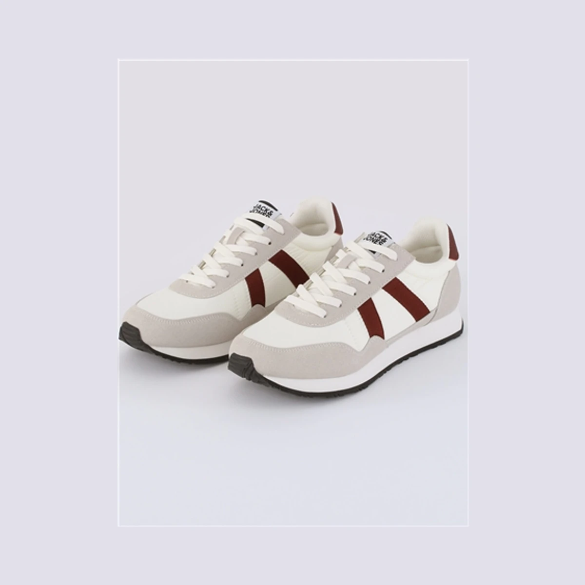 Jack & Jones Mesh Combo Sneakers in Beige