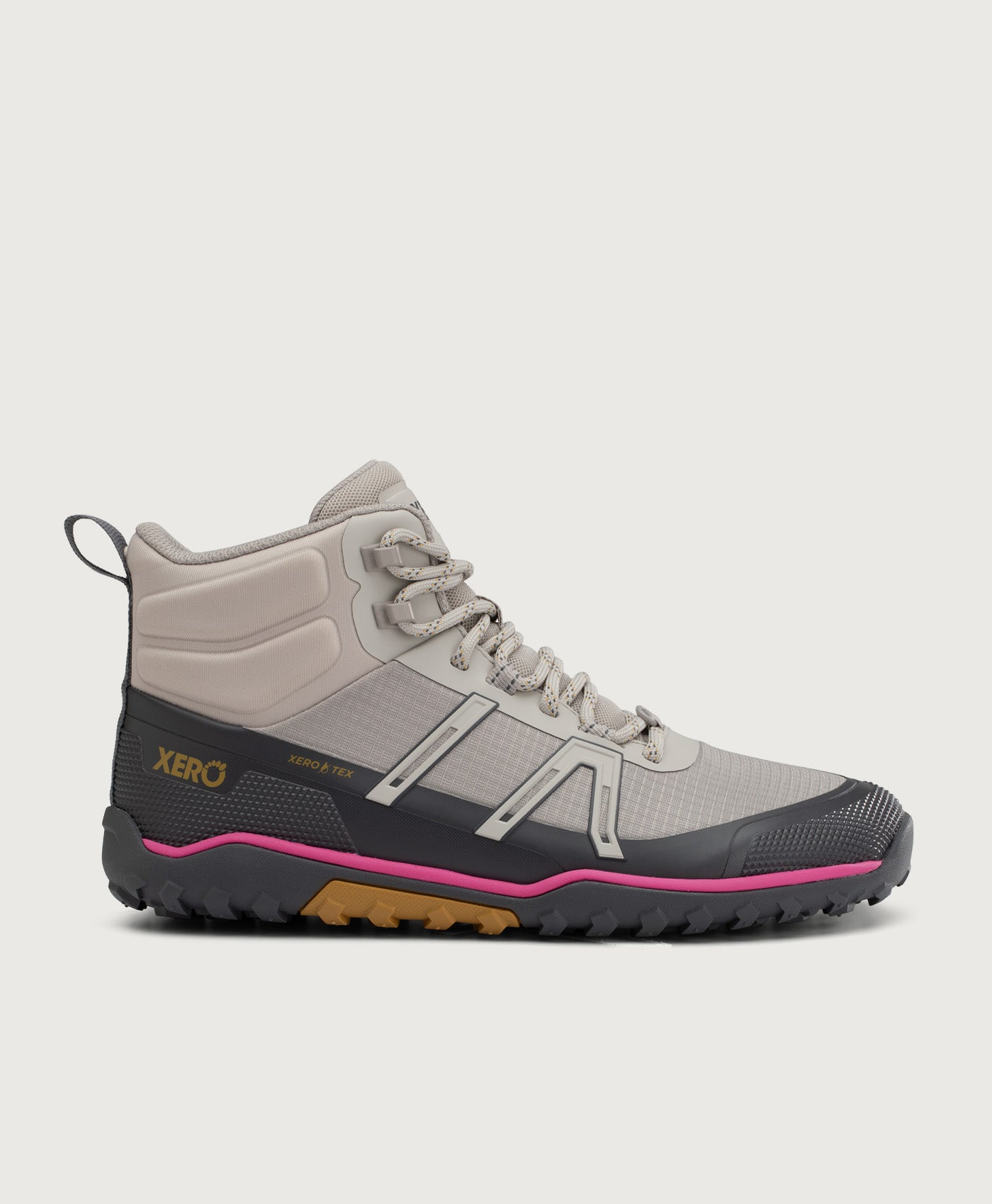 Xero Shoes Scrambler Trail Mid WP in Grey / Pink / Purple
