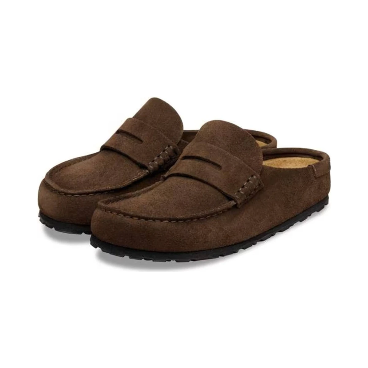 Birkenstock Suede Naples Wrapped in Brown