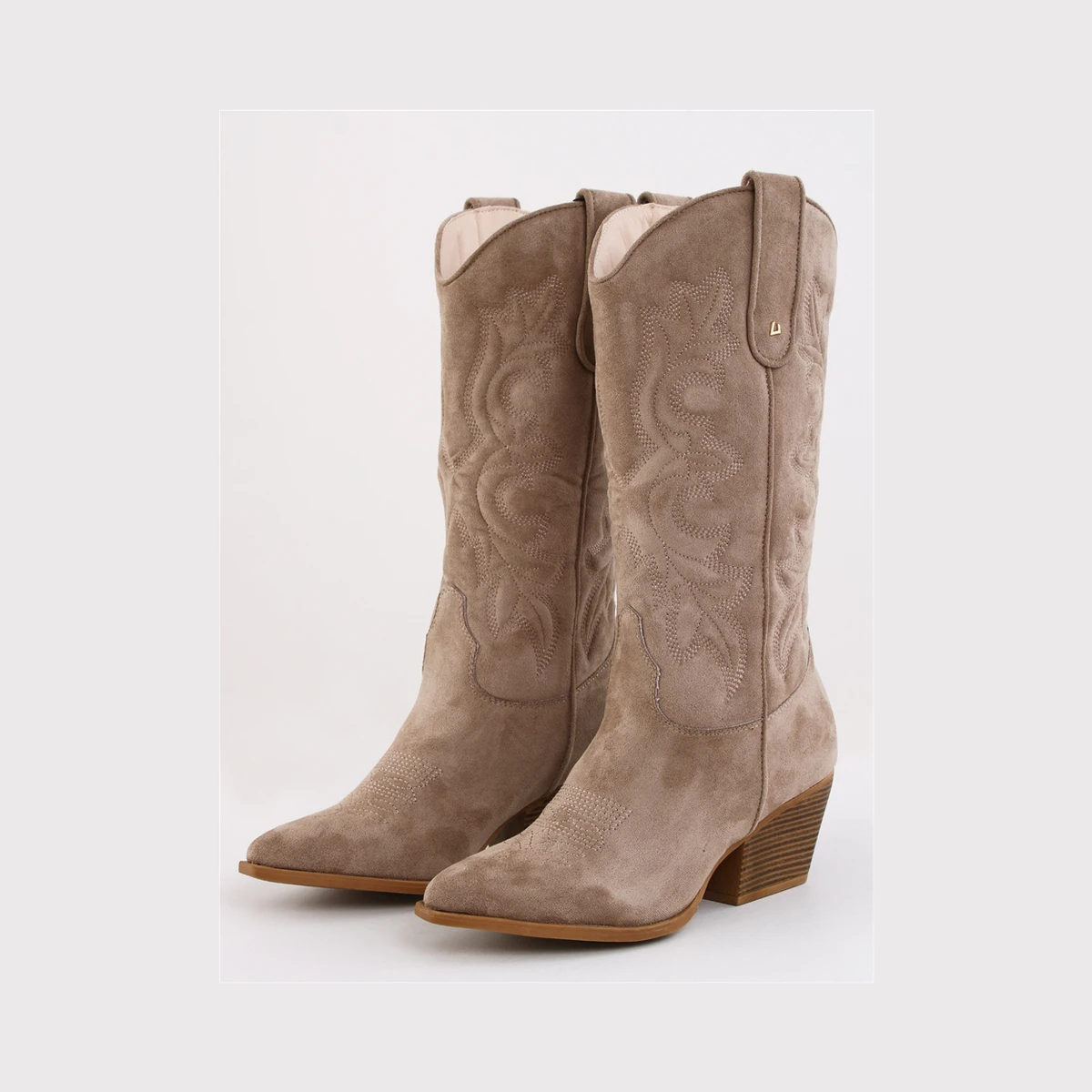 Una Healy Space Cowboy Western Boot in Beige