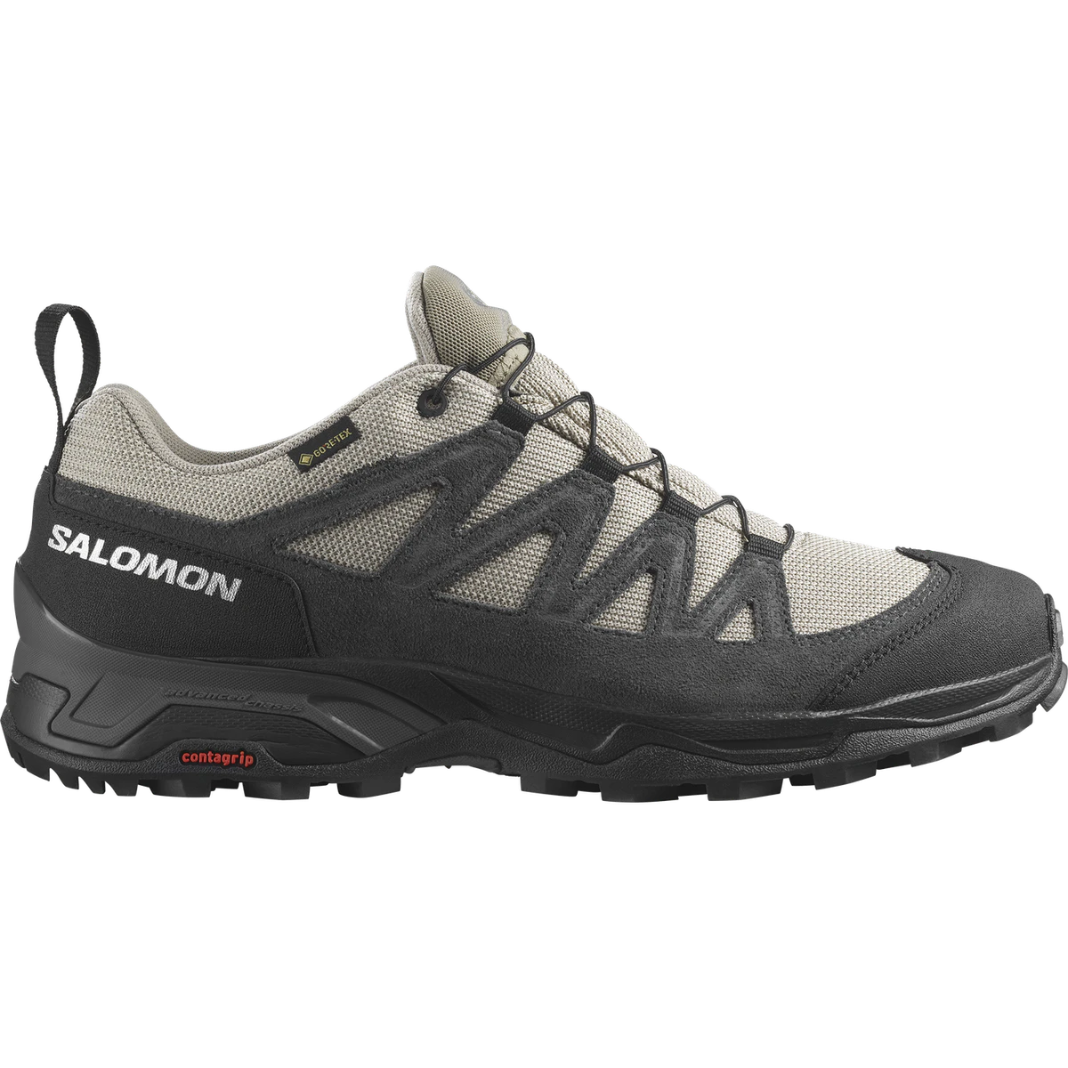 Salomon X Ward Leather GTX in Black / Khaki