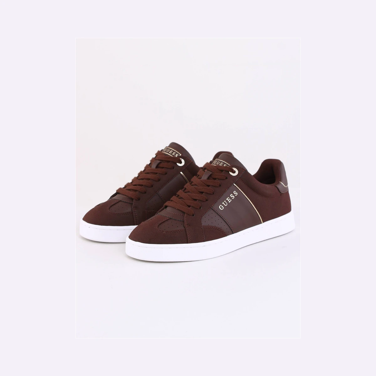 Guess Jrone Suede Insert Sneaker in Red
