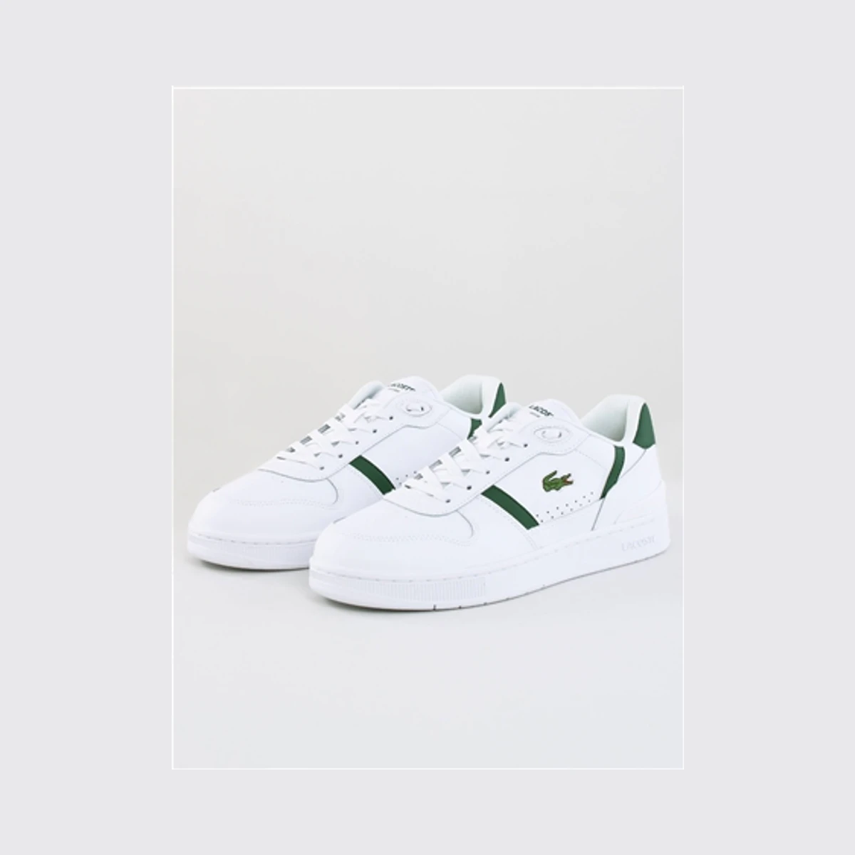 Lacoste T-Clip Set Leather Sneakers in Green
