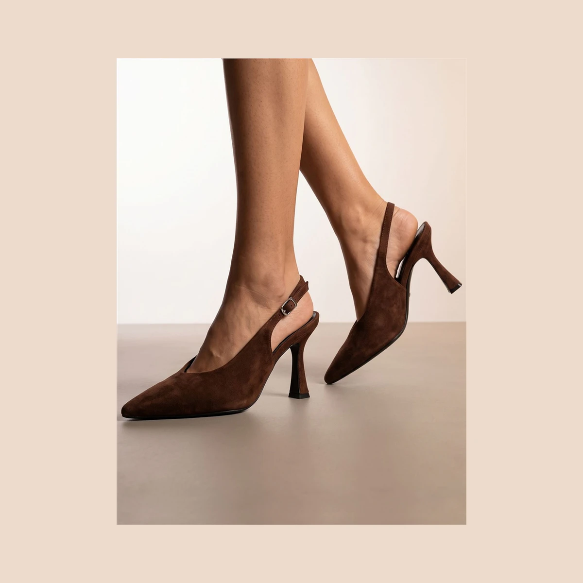 Una Healy Let The Mystery Pointed Toe Heel in Brown