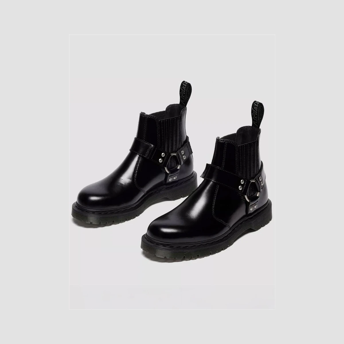 Dr. Martens 2976 Harness Leather Chelsea Boots in Black