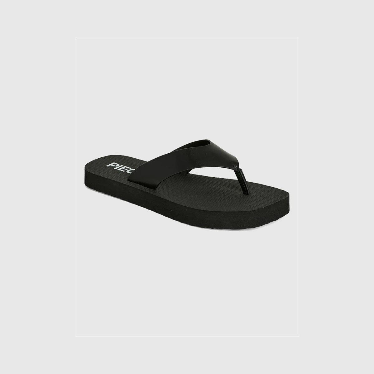 Pieces Summer High Flip Flop in Black