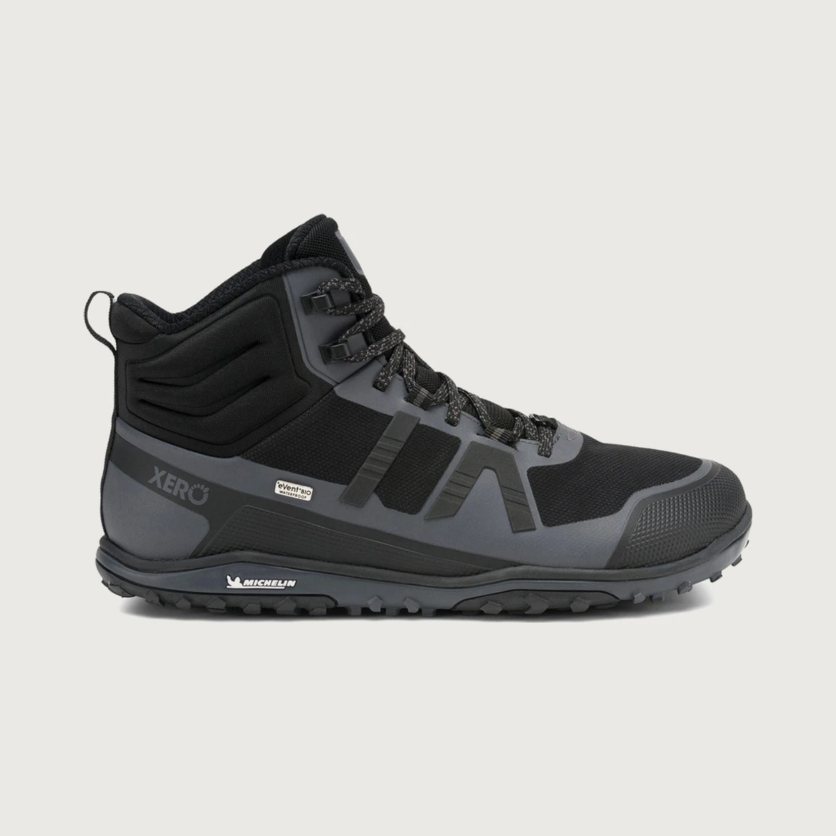Xero Shoes Scrambler Mid II WP in Black / Grey