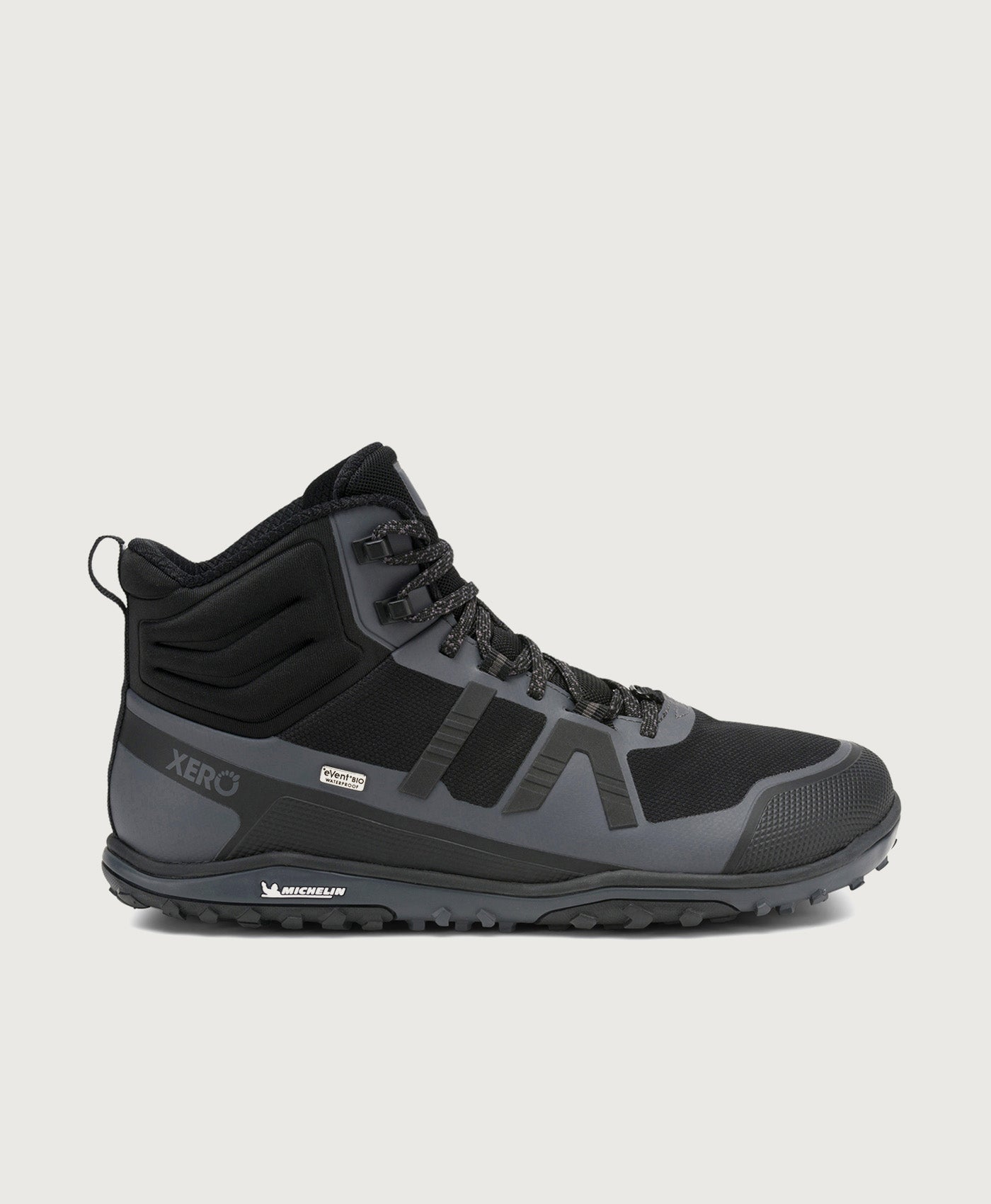 Xero Shoes Scrambler Mid II WP in Black / Grey