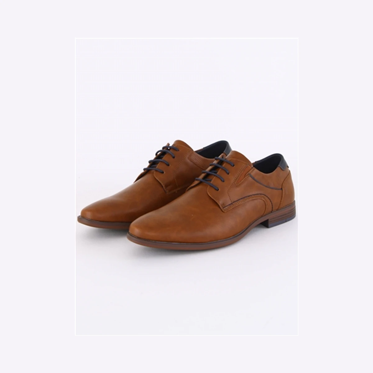Brent Cheviot Lace Up Shoe in Tan