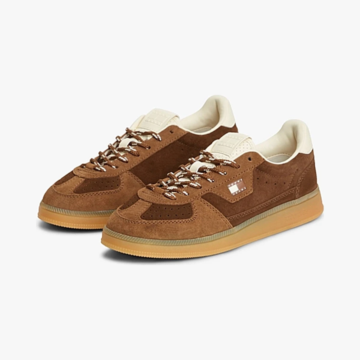 Tommy Jeans The Greenwich Suede Cupsole Trainers in Green