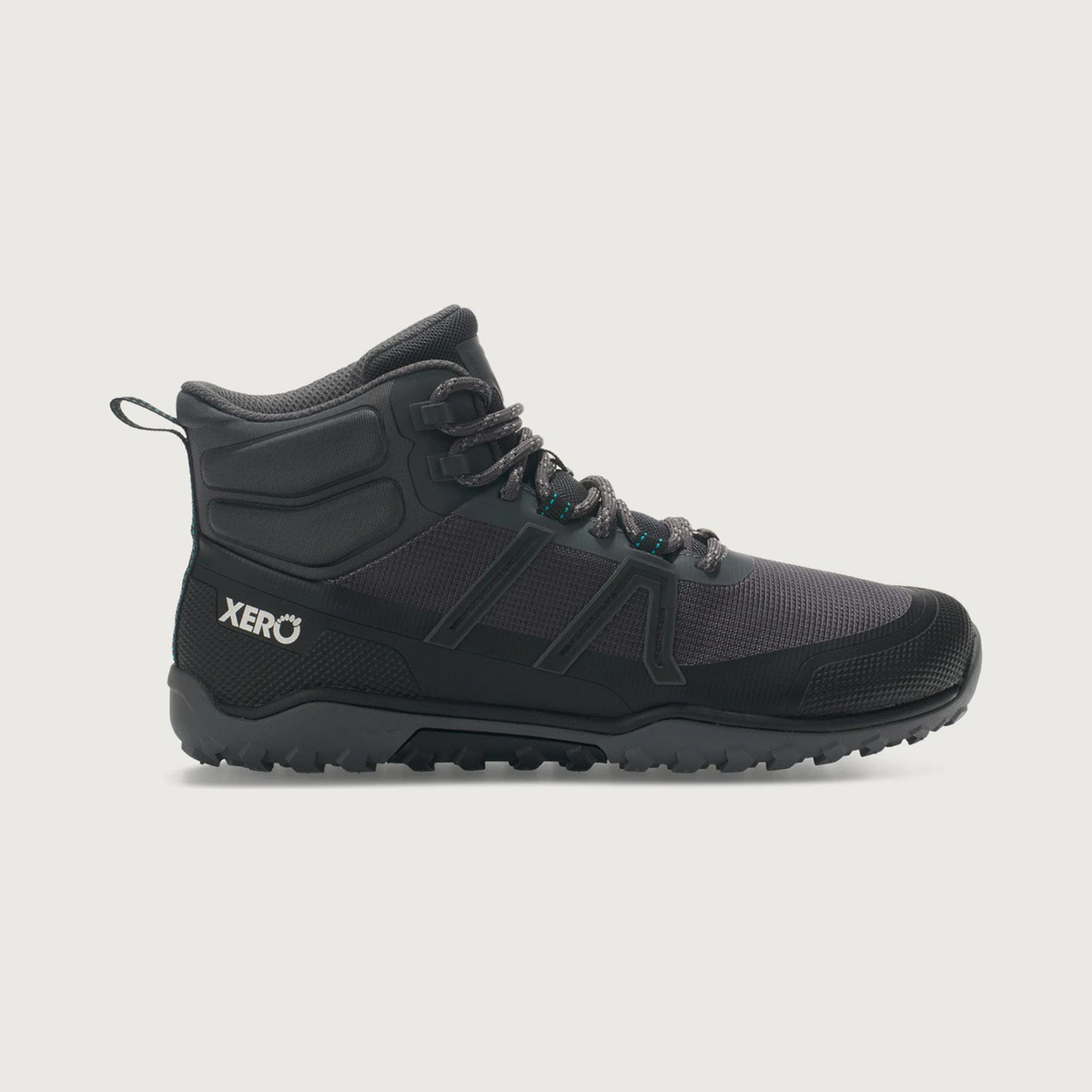 Xero Shoes Scrambler Trail Mid in Black / Grey