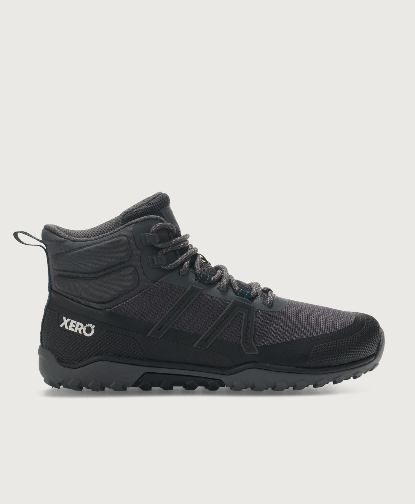 Xero Shoes Scrambler Trail Mid in Black / Grey