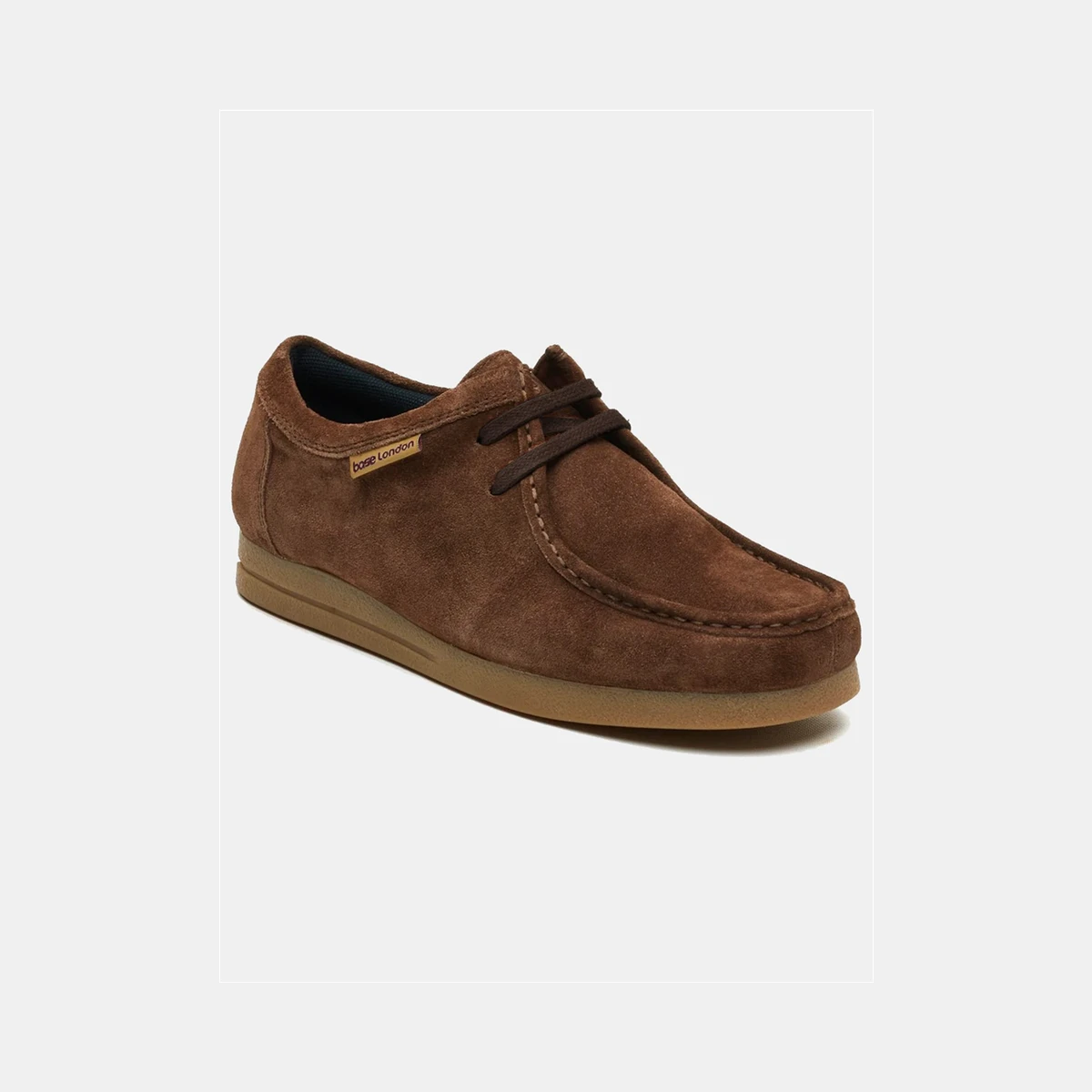 Base London Koko Suede Moccasin in Brown