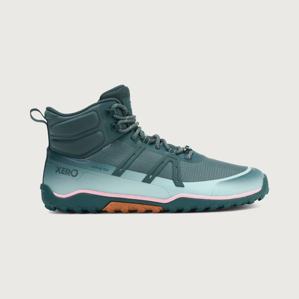 Xero Shoes Scrambler Trail Mid WP in Green / Teal