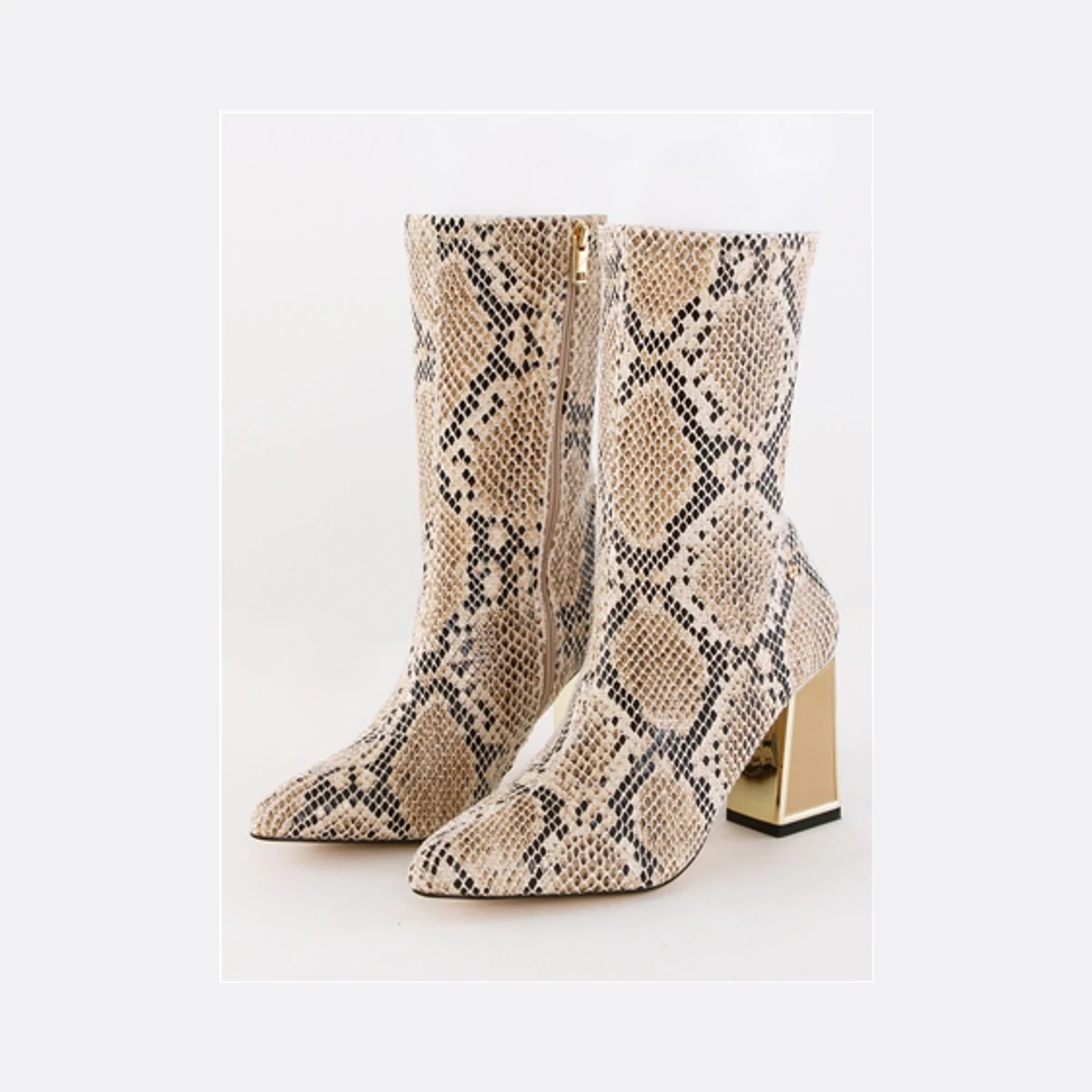 Una Healy When I Fall In Love Calf Boots in Brown