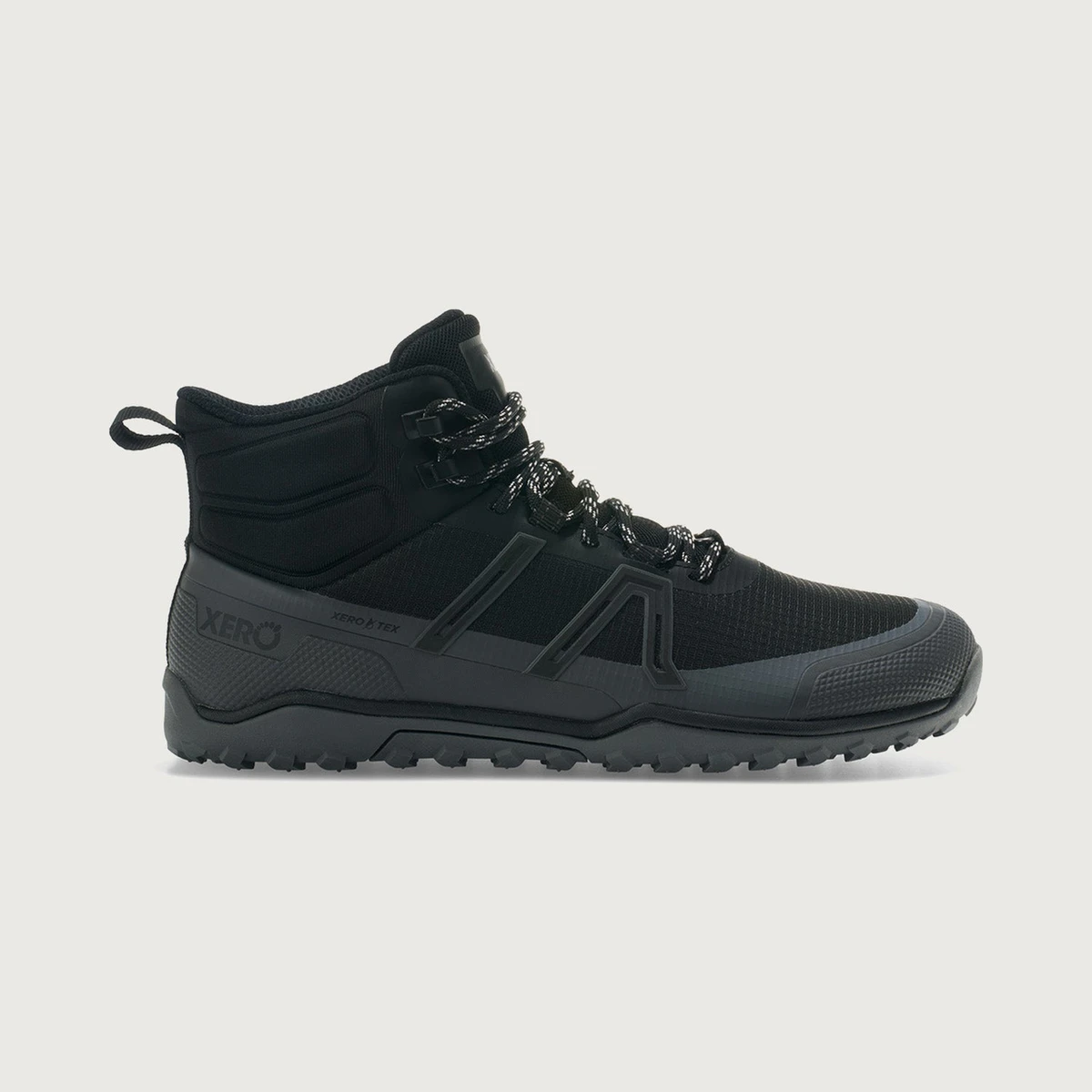 Xero Shoes Scrambler Trail Mid WP in Black / Grey