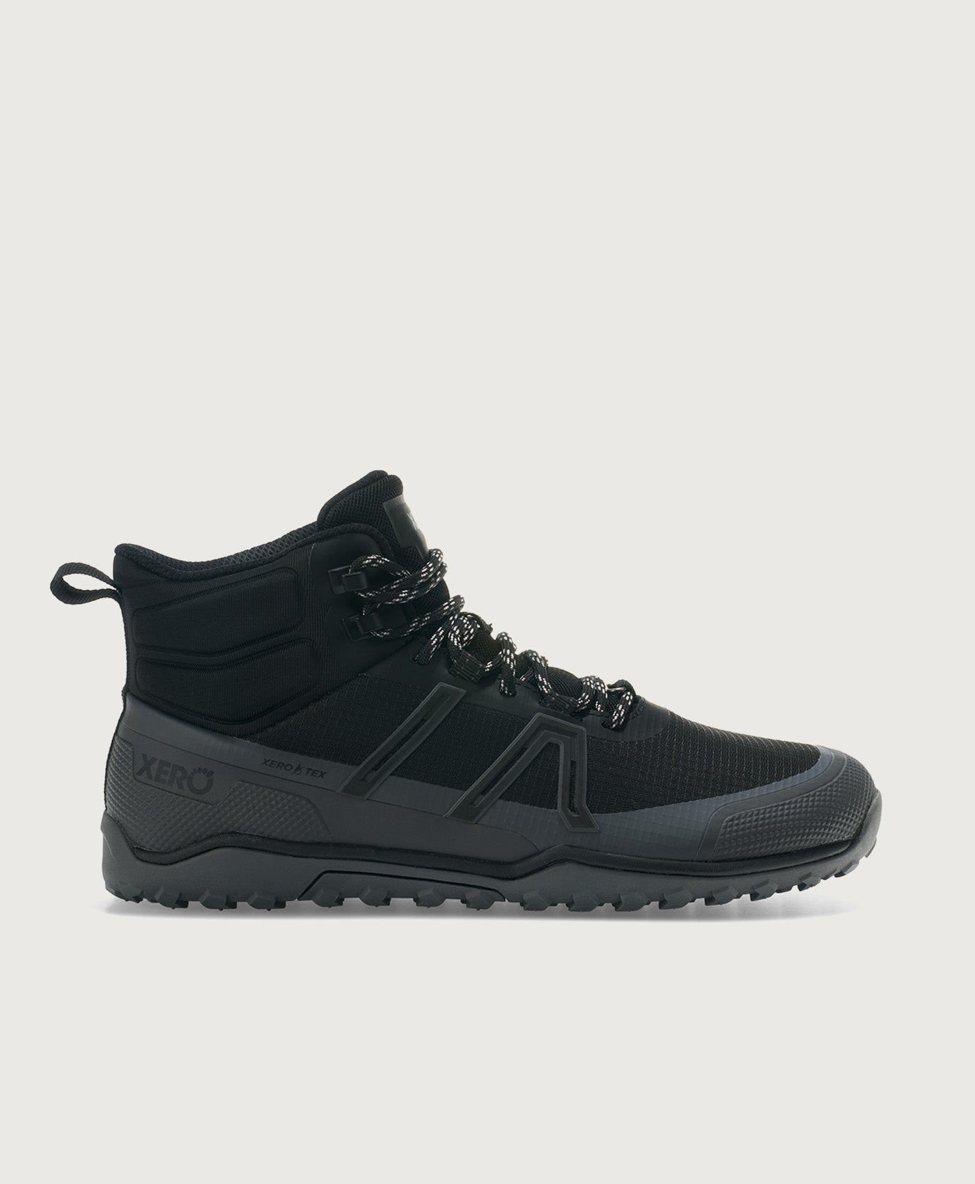 Xero Shoes Scrambler Trail Mid WP in Black / Grey